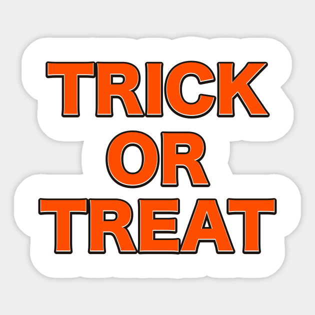 Treat or Trick Sticker by nickemporium1